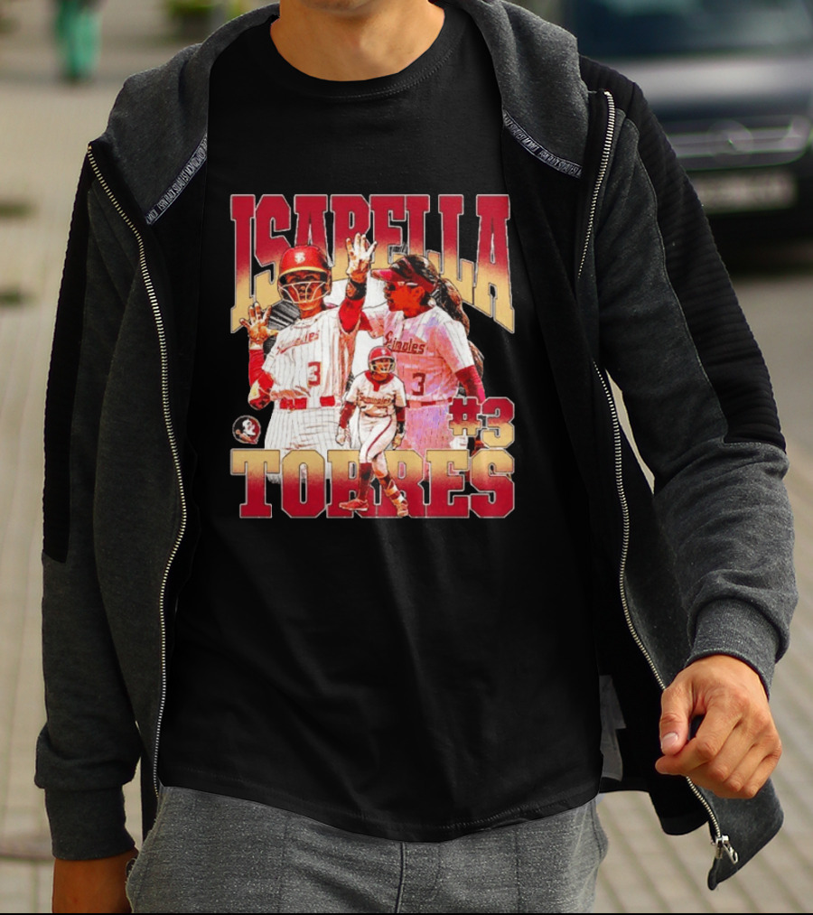 Isabella Torres Florida State Seminoles #3 Player Collage T-Shirt