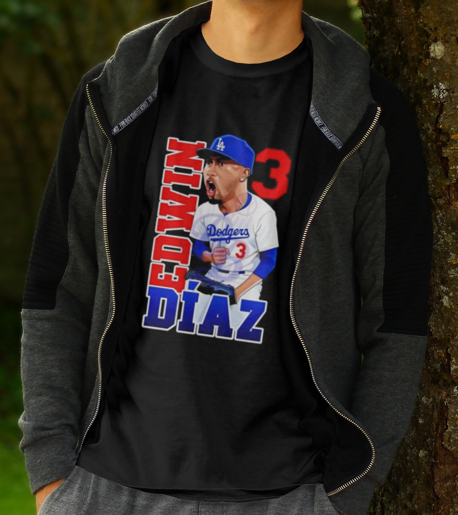 Los Angeles Dodgers Edwin Díaz Number 3 MLB Baseball 2026 T-Shirt