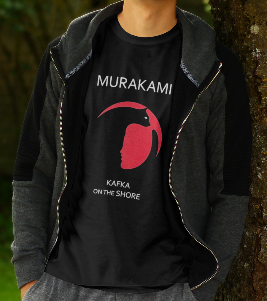Murakami Kafka On The Shore Red Face T-Shirt