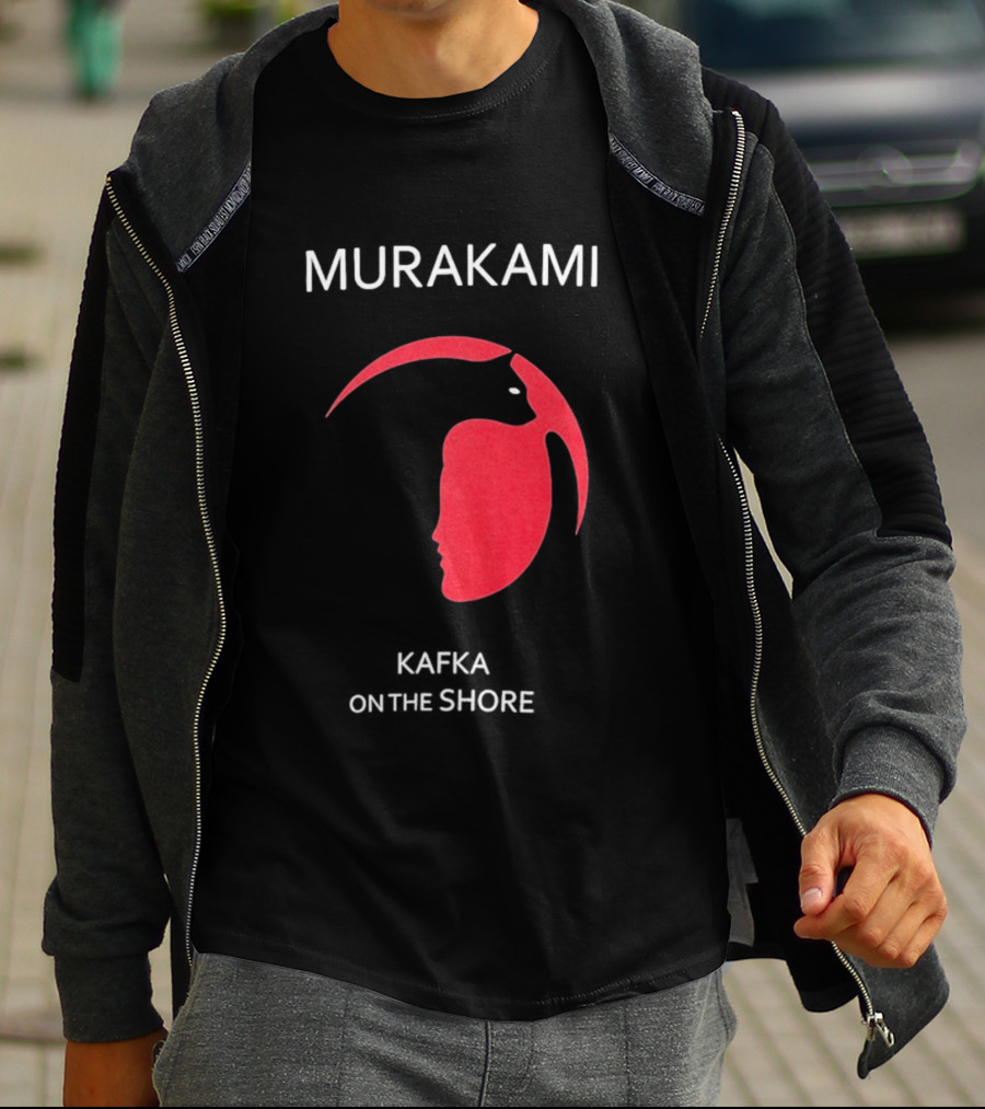 Murakami Kafka On The Shore Red Face T-Shirt