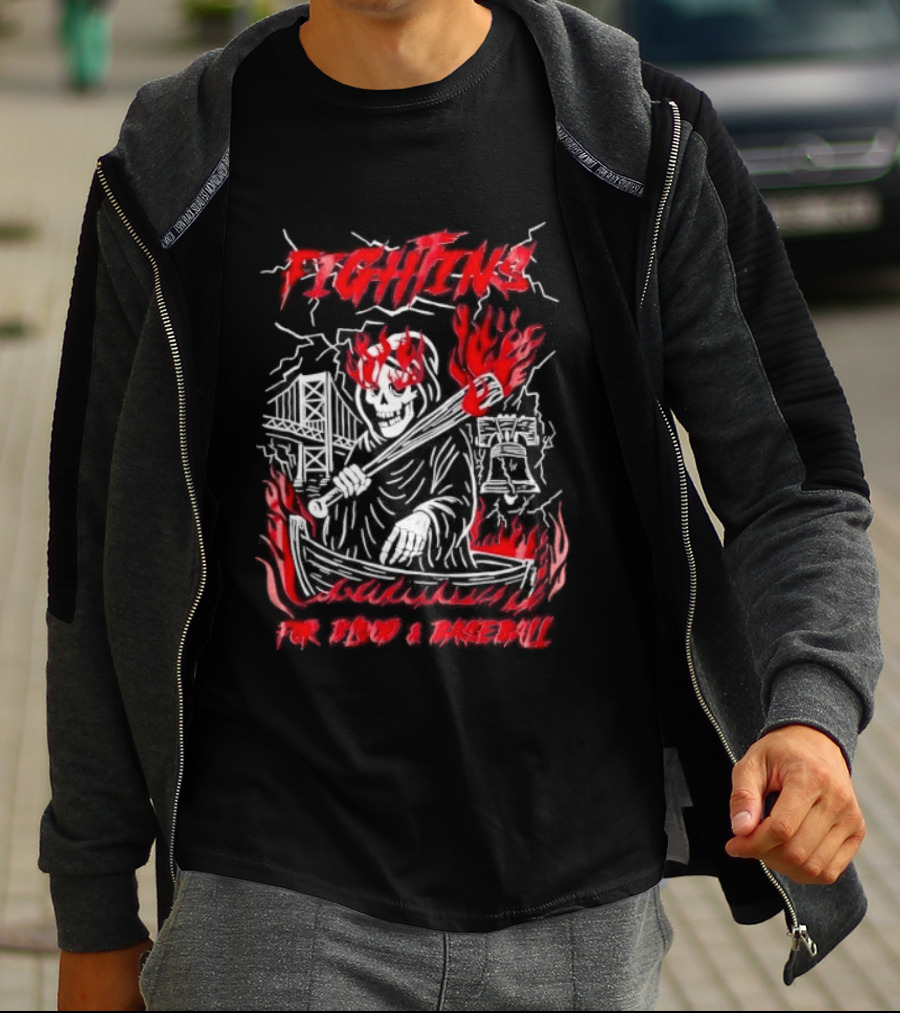 Philadelphia Phillies Fightin' For Blood And Baseball T-Shirt