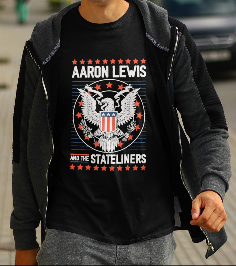 Aaron Lewis And The Stateliners Eagle American Stars T-Shirt