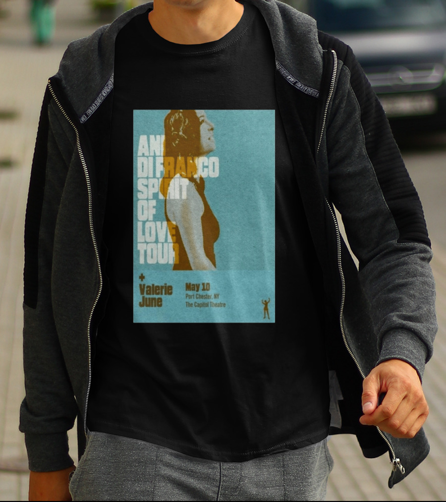 Ani DiFranco Spirit Of Love Tour May 10 Port Chester NY The Capitol Theatre Valerie June T-Shirt
