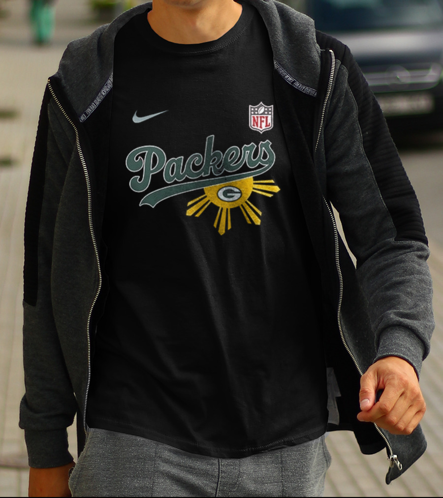 Nike NFL Green Bay Packers Filipino Sun Heritage T-Shirt
