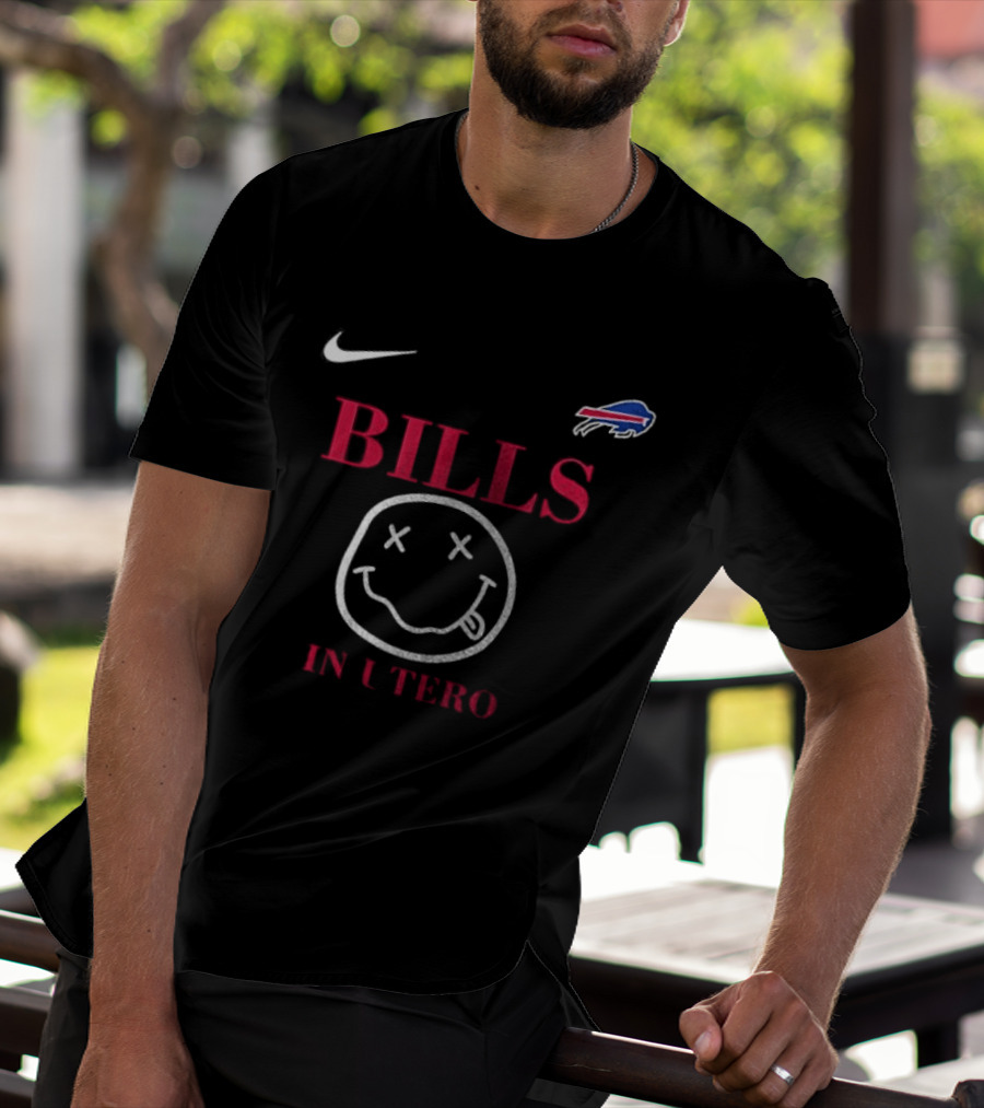 NIKE Buffalo Bills Nirvana In Utero T-Shirt