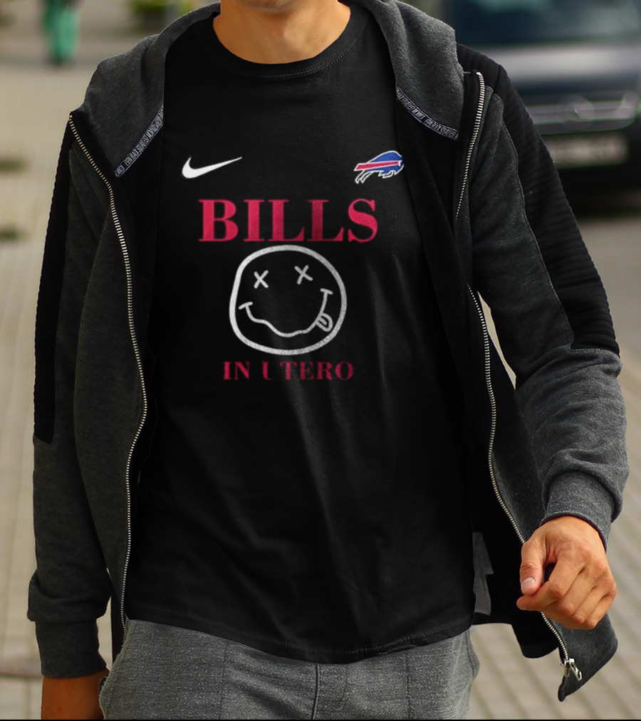 NIKE Buffalo Bills Nirvana In Utero T-Shirt