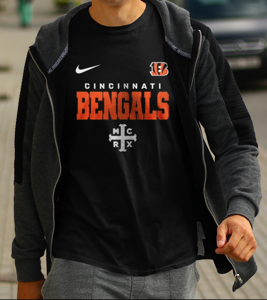 Cincinnati Bengals My Chemical Romance Black Parade Nike Collab T-Shirt