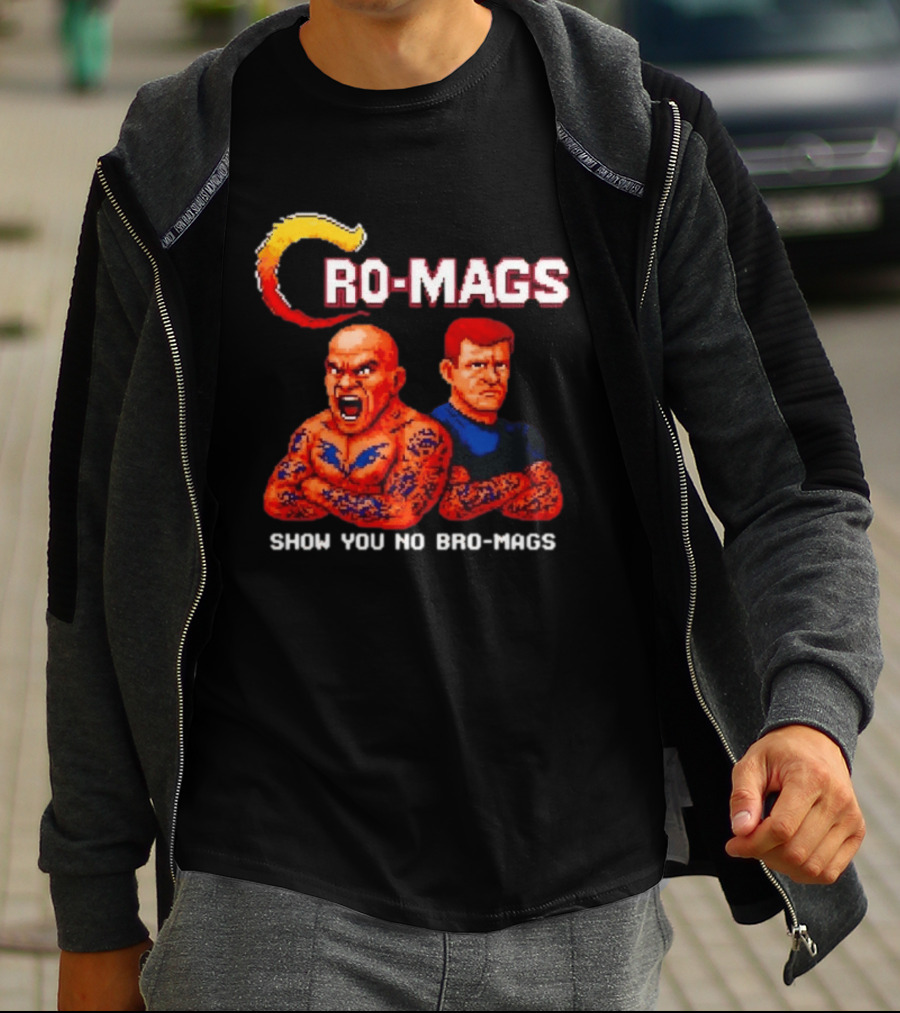 Cro Mags Show You No Bro Mags Cartoon Tattoo Characters T-Shirt
