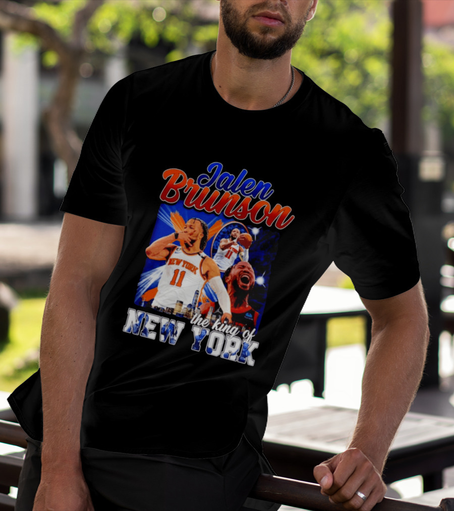 Jalen Brunson The King Of New York New York Knicks Basketball T-Shirt