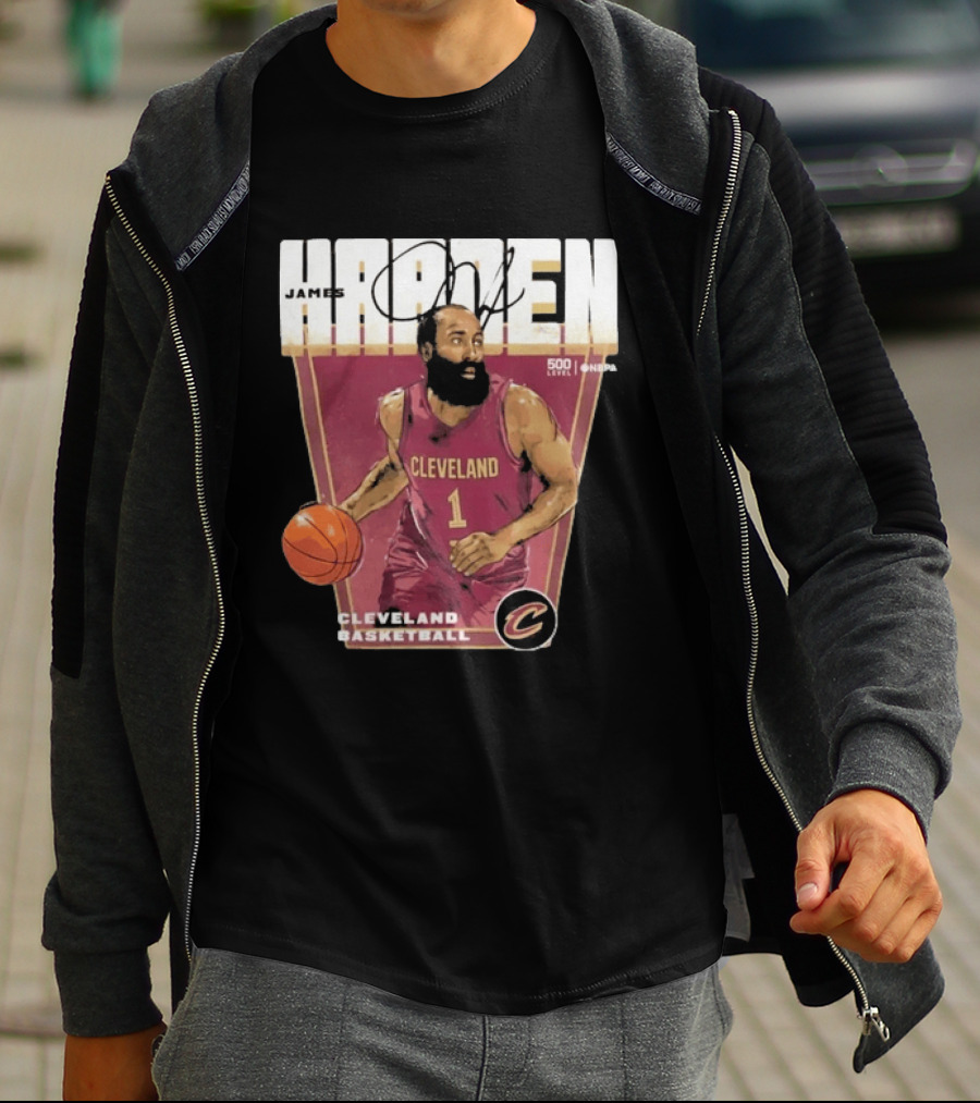 James Harden Cleveland Basketball 500 Level NBA Signature Edition T-Shirt