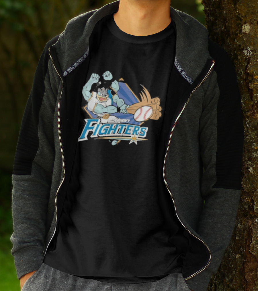 Hokkaido Nippon Ham Fighters Machamp Baseball T-Shirt