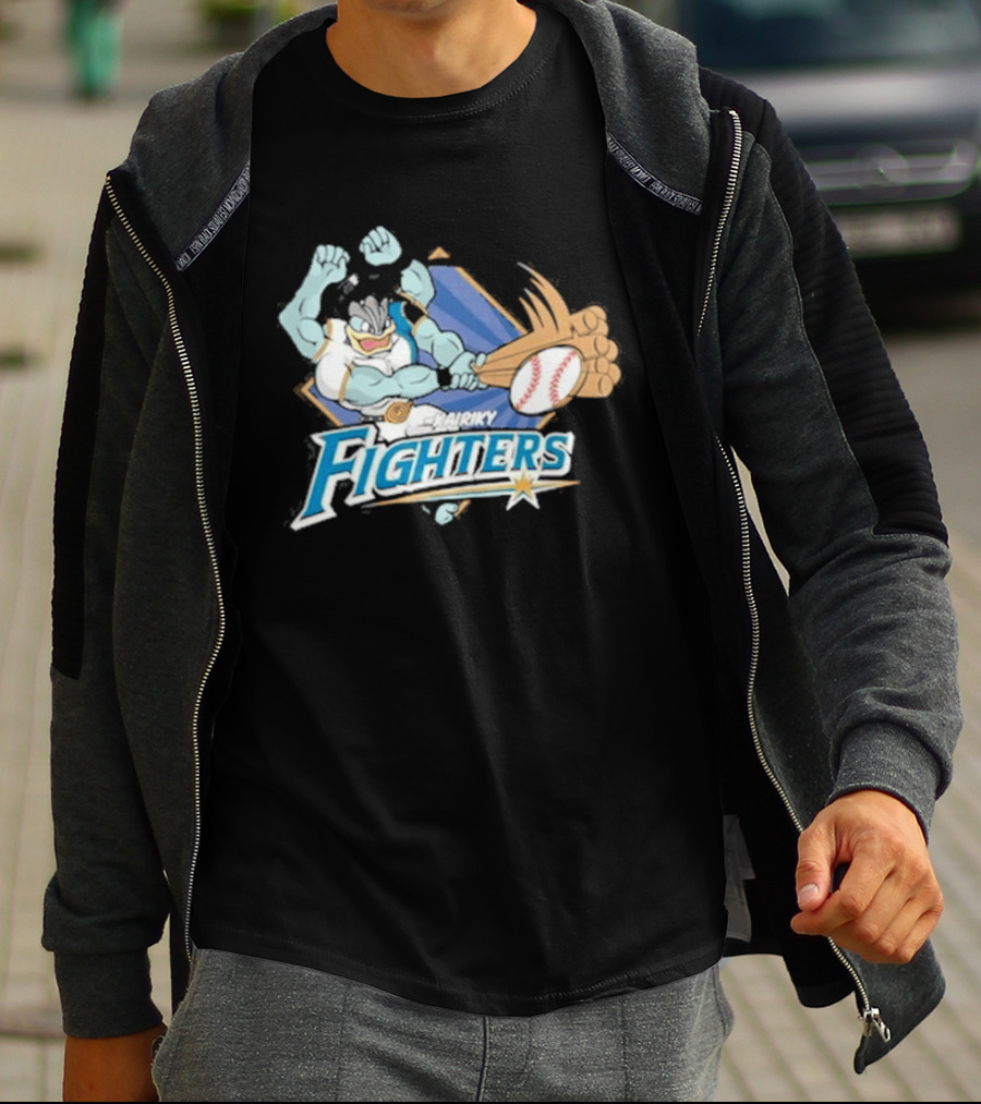 Hokkaido Nippon Ham Fighters Machamp Baseball T-Shirt