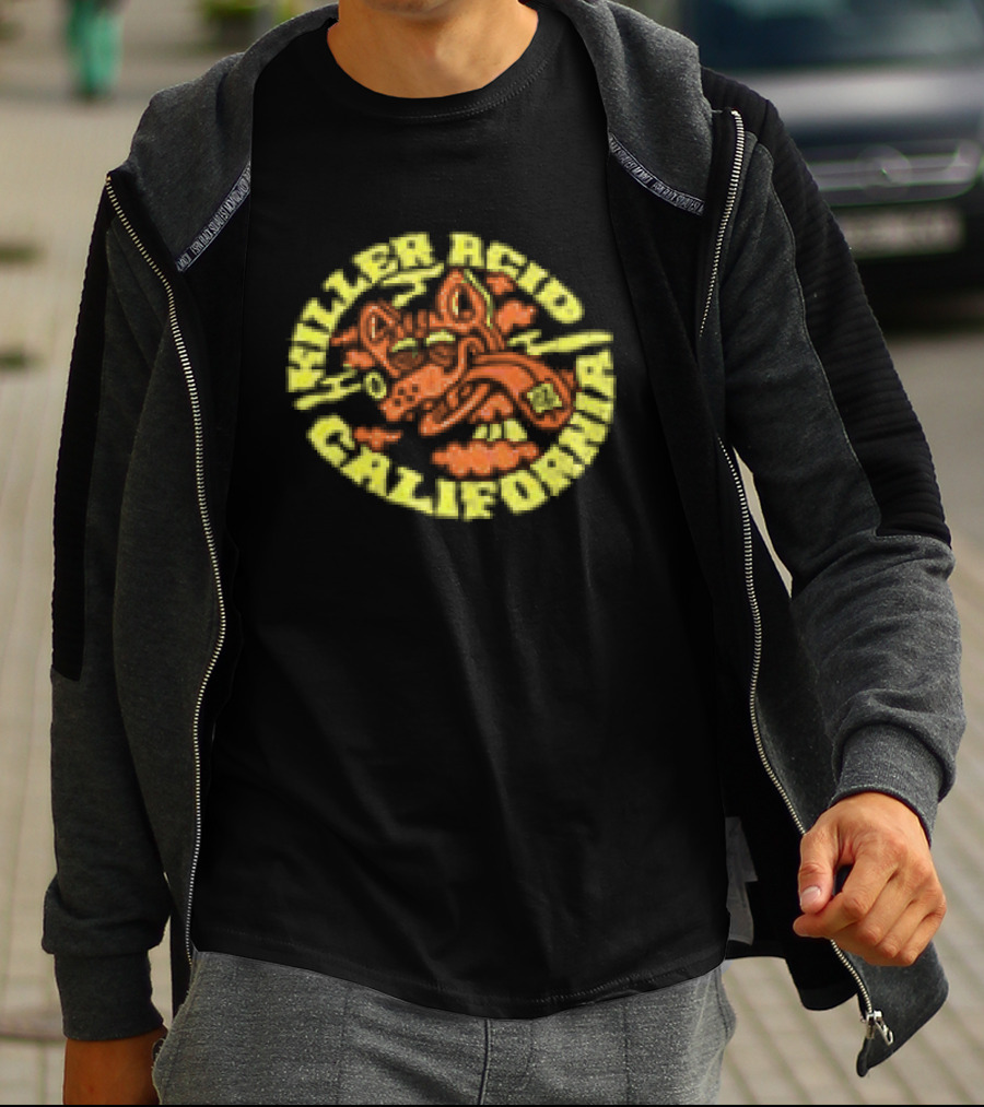 Killer Acid California Dog Daze Trippy Psychedelic T-Shirt