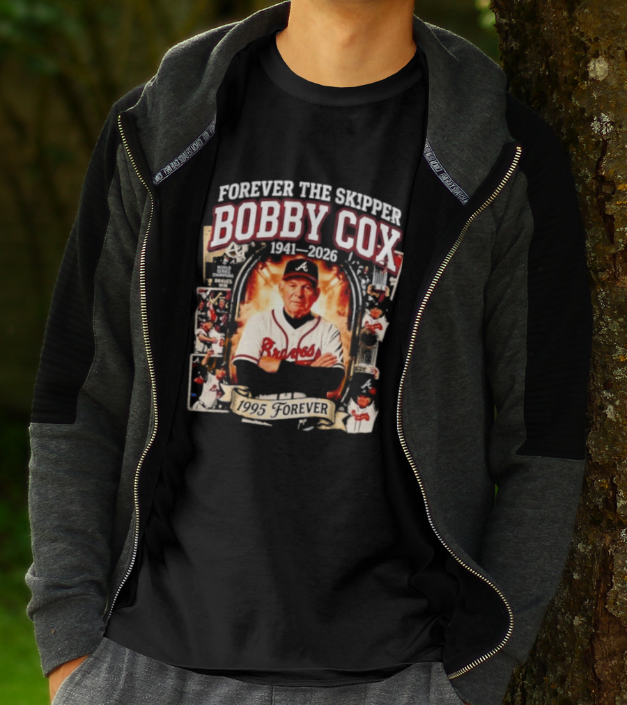 Forever The Skipper Bobby Cox 1941 2026 Braves T-Shirt
