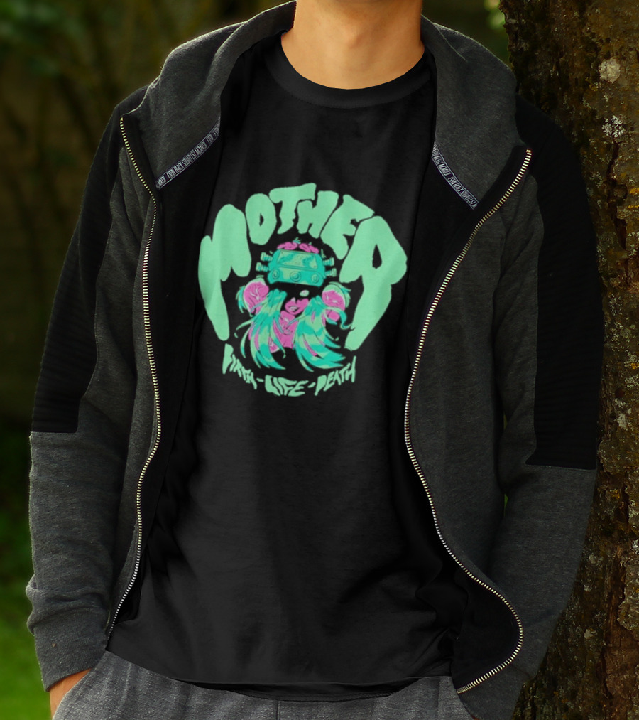 Mother Birth Life Death Neon Psychedelic T-Shirt