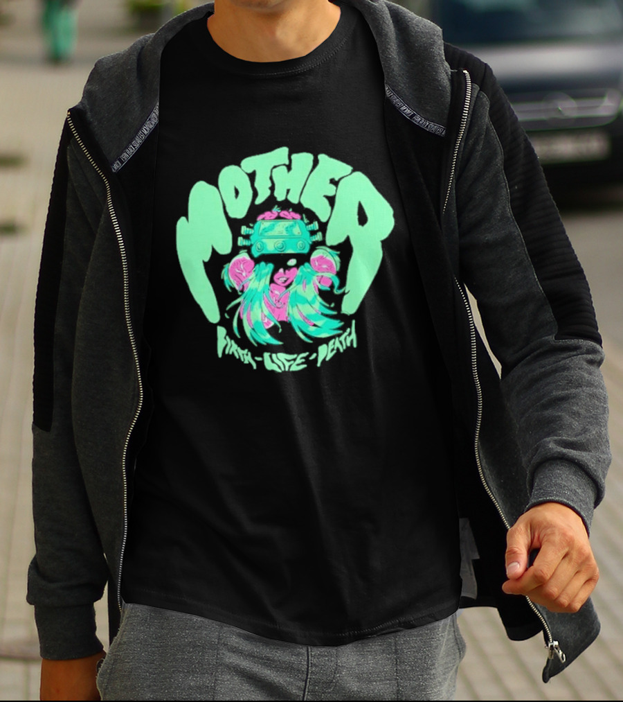Mother Birth Life Death Neon Psychedelic T-Shirt