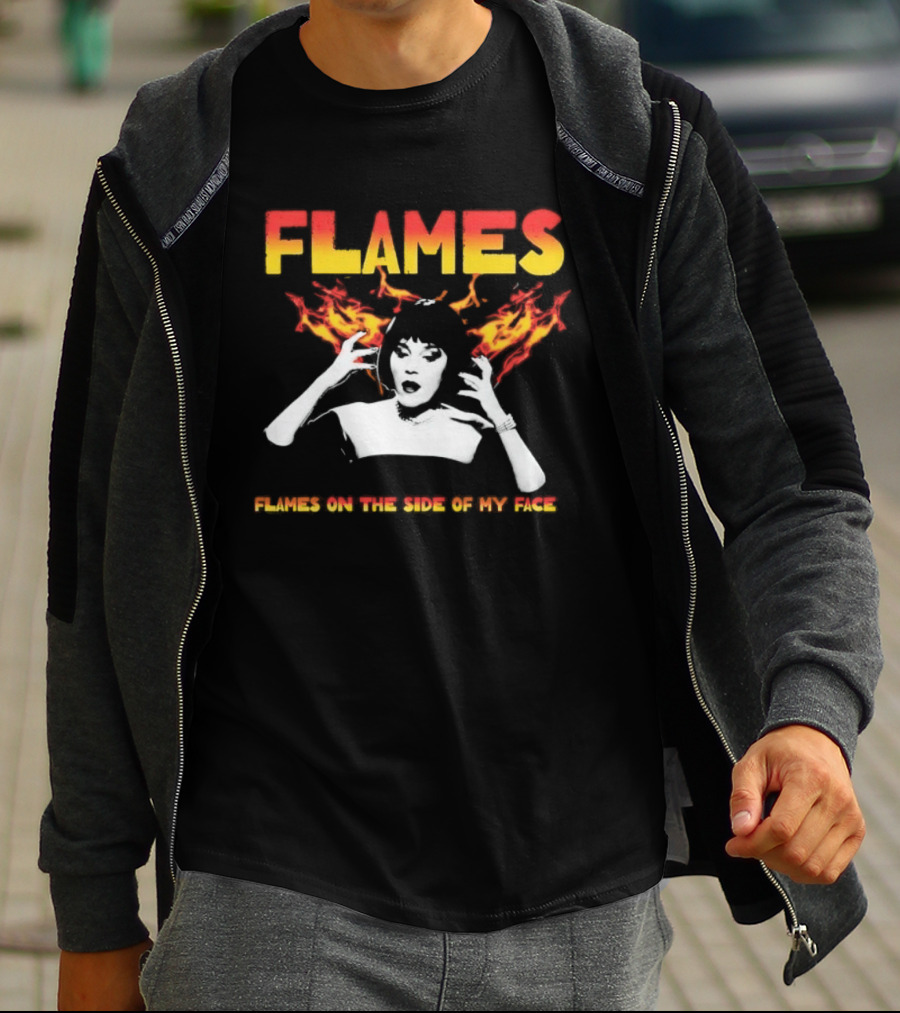 Mrs. White Flames On The Side Of My Face Clue Movie T-Shirt