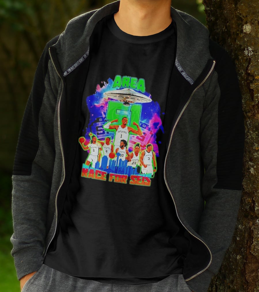 Area 51 Spurs San Antonio Race For Seis T-Shirt