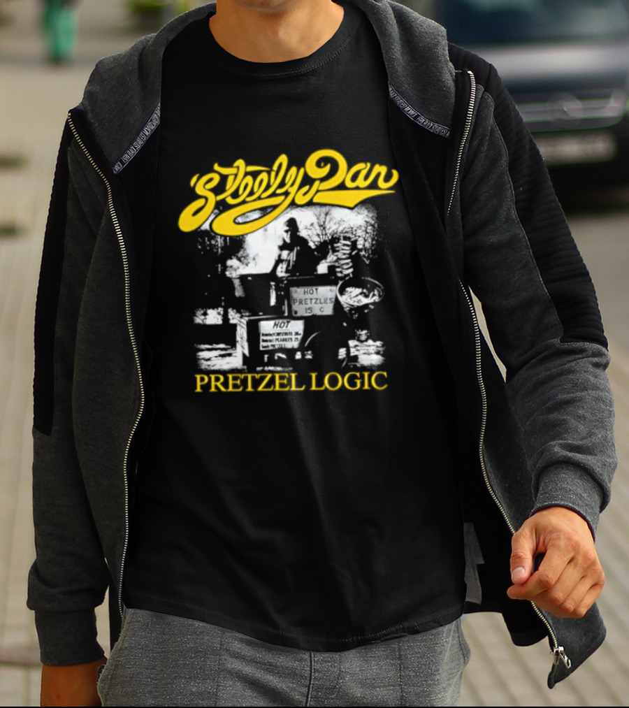 Steely Dan Pretzel Logic 1974 Album Yellow Script T-Shirt
