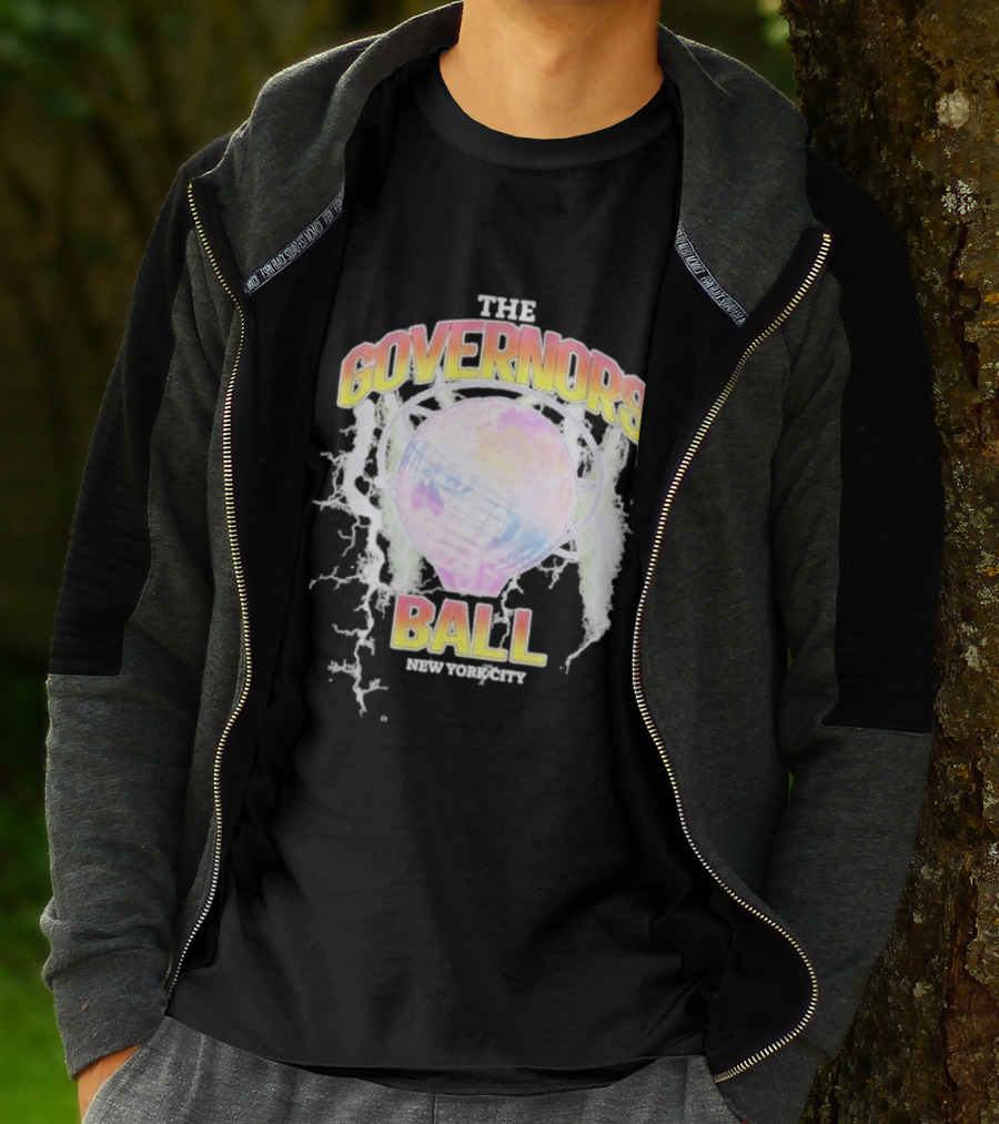 The Governors Ball New York City Lightning Globe Festival T-Shirt