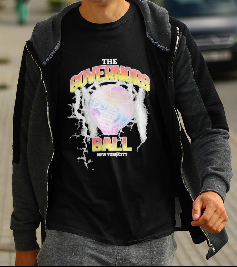 The Governors Ball New York City Lightning Globe Festival T-Shirt