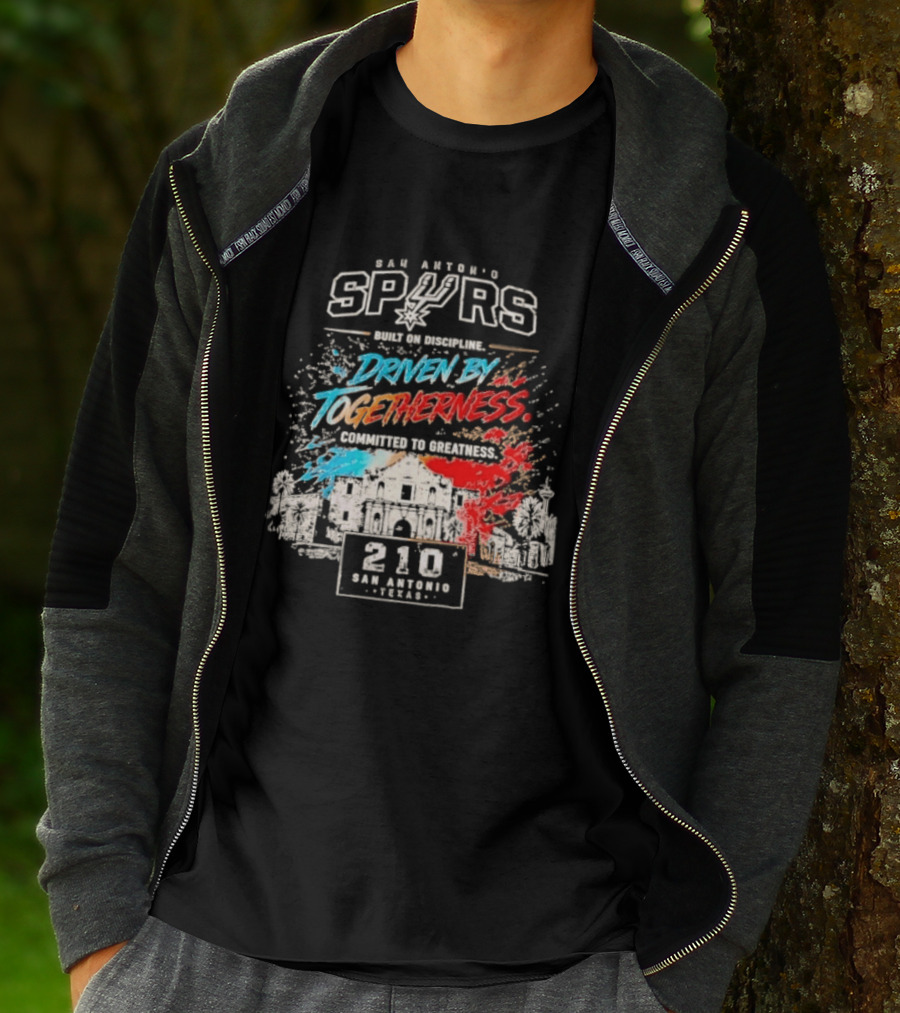San Antonio Spurs Driven By Togetherness Built On Discipline 210 Texas Connection T-Shirt