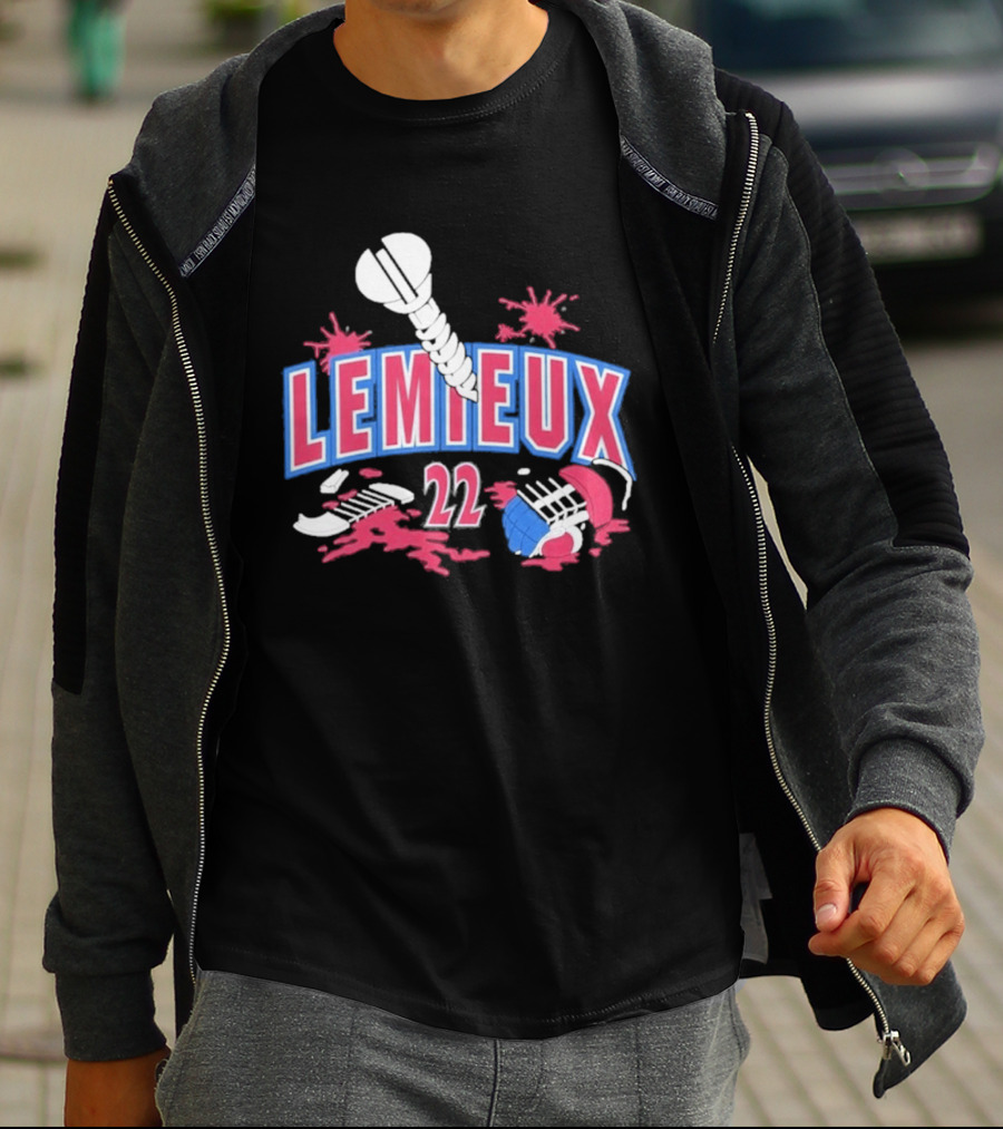 Lemieux 22 Screw Detroit Red Wings Hockey T-Shirt