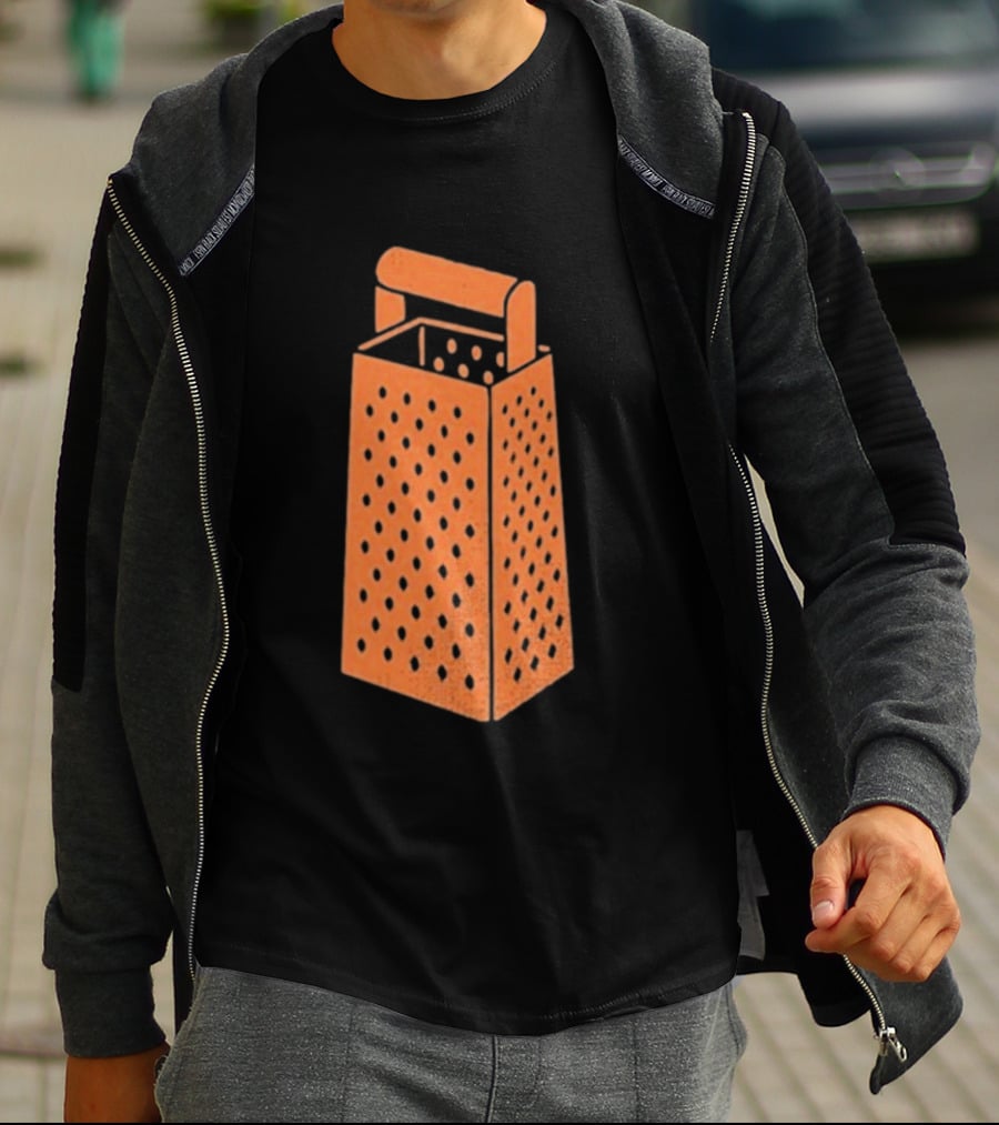Shredded Cheese Grater Kitchen Tool Humor T-Shirt