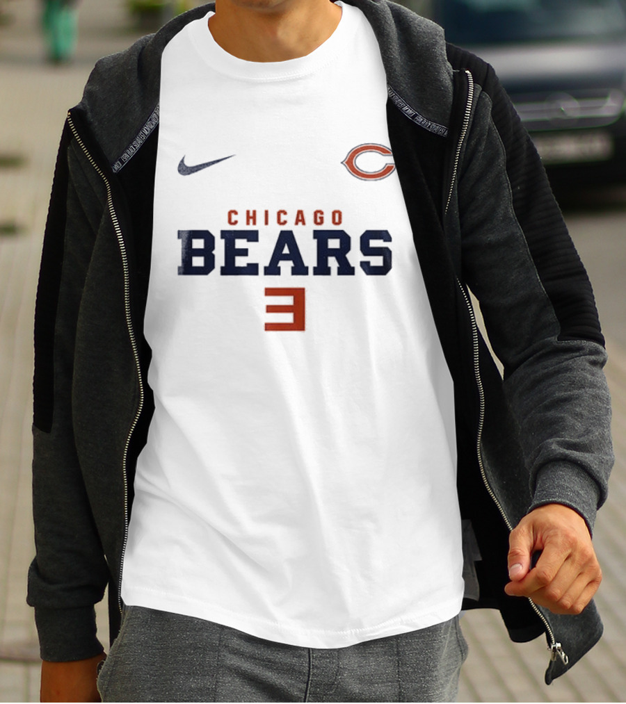 Chicago Bears Nike C Logo E Reflective Sports Collab T-Shirt