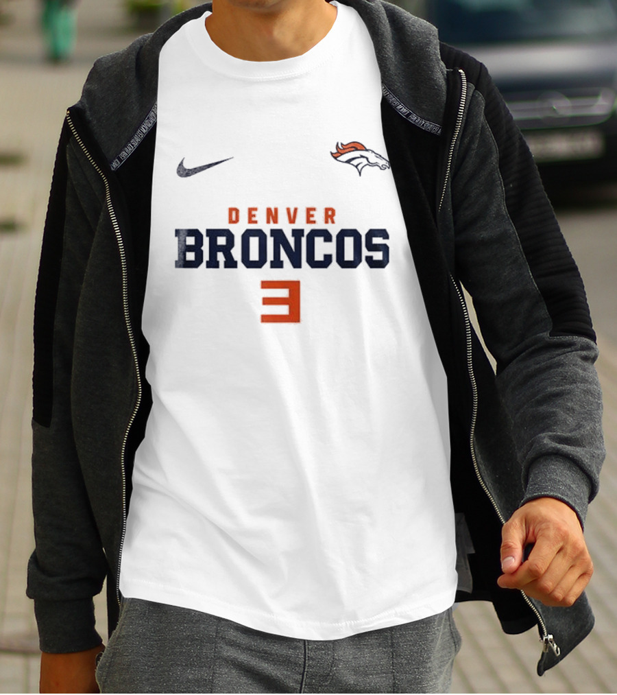 Nike Denver Broncos 3 Eminem Slim Shady Mask T-Shirt