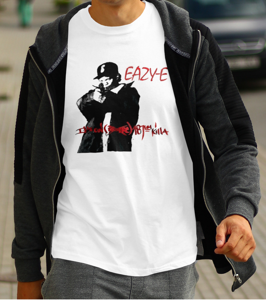 Eazy E It's On Dr. Dre 187um Killa Vintage Style Tribute 90s Hip Hop T-Shirt