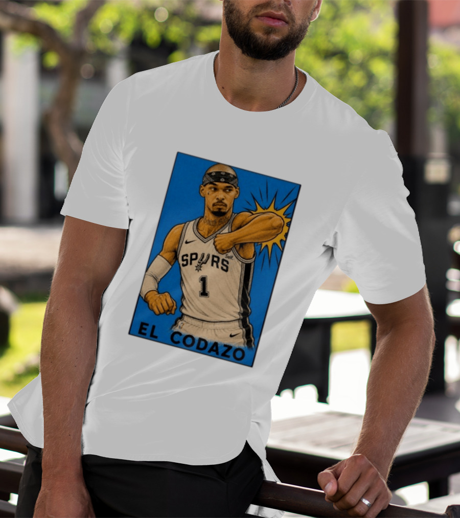 El Codazo Spurs NBA Card San Antonio Basketball Player T-Shirt