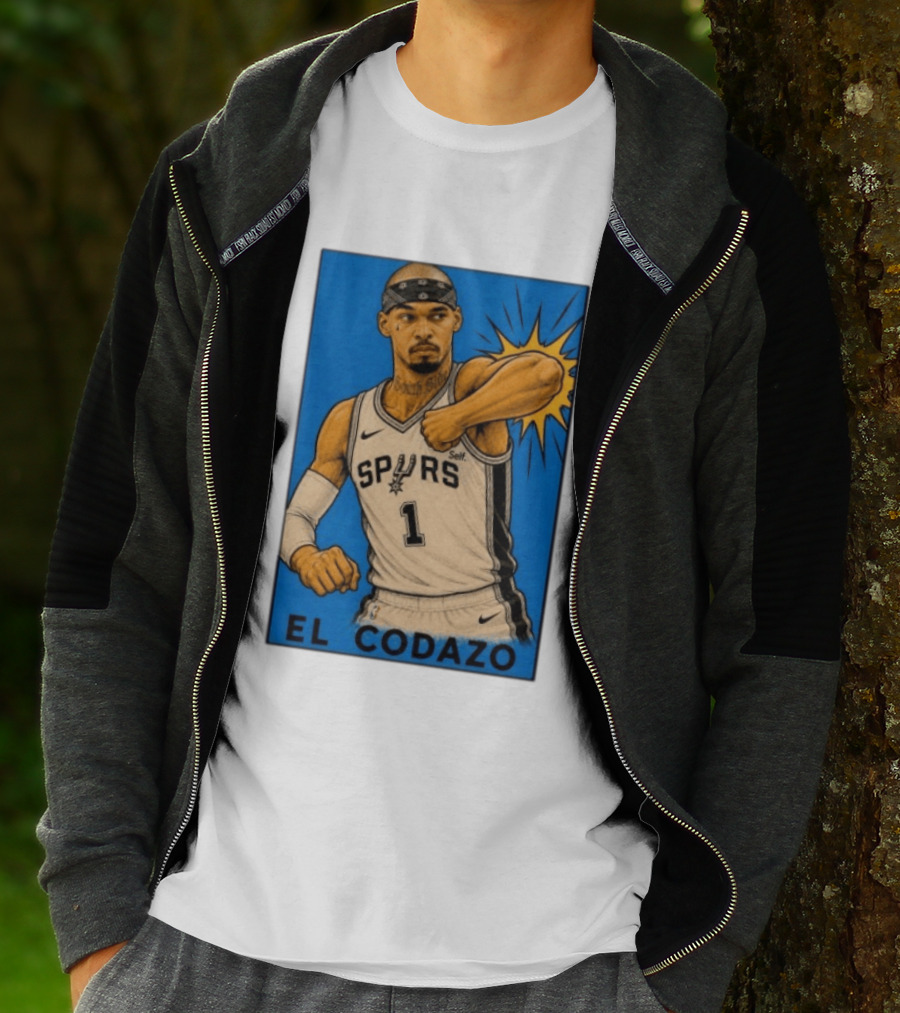 El Codazo Spurs NBA Card San Antonio Basketball Player T-Shirt