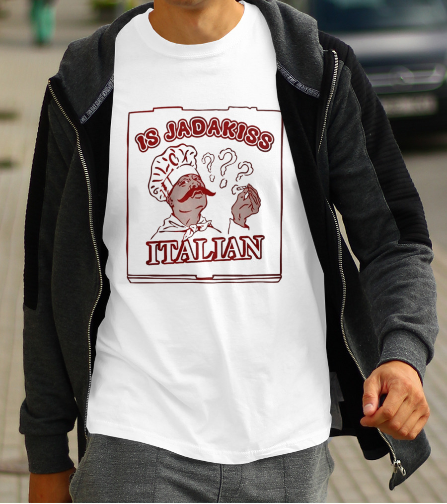 Is Jadakiss Italian Chef Moustache Question Marks T-Shirt