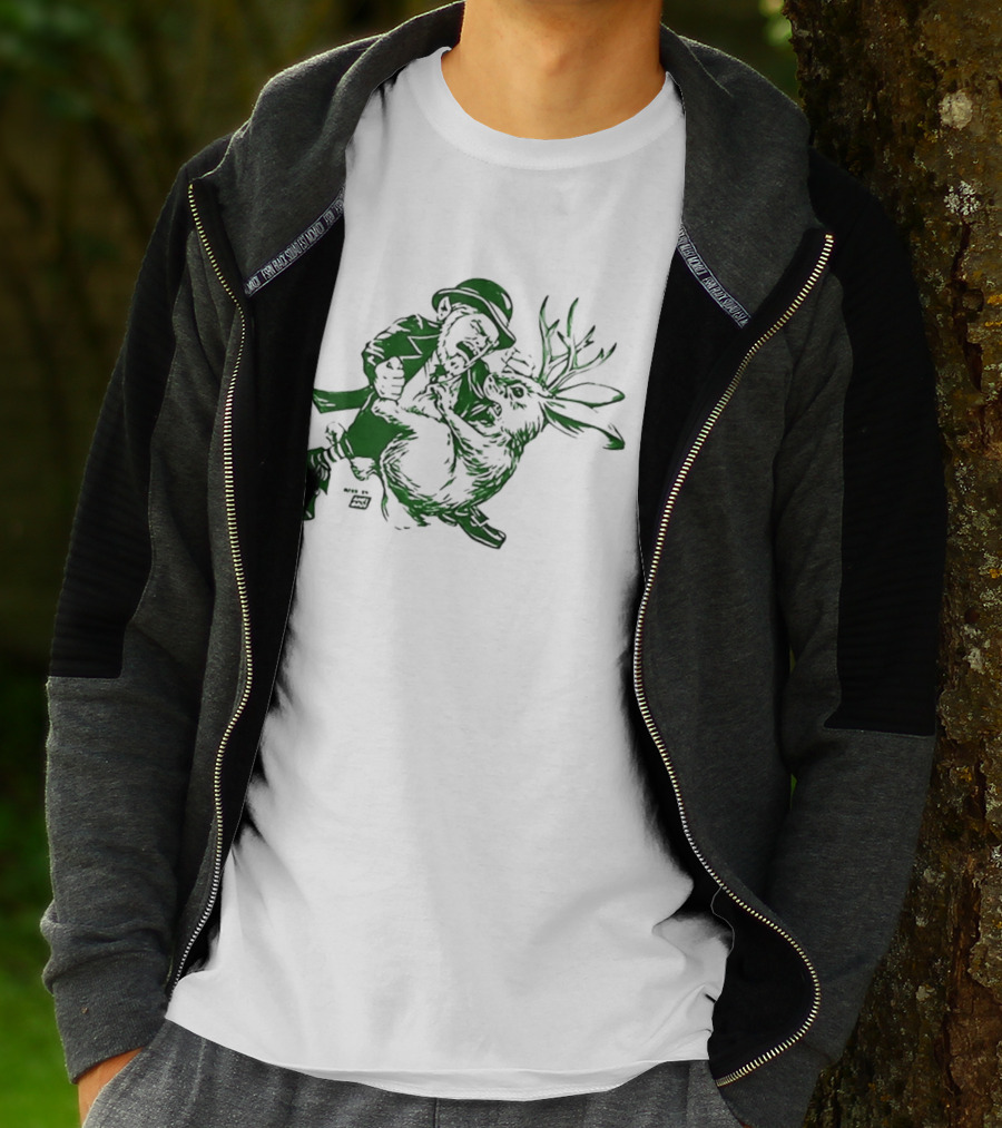 It's Always Sunny Charlie Kelly Leprechaun Versus Jackelope Iconic Character Battle T-Shirt
