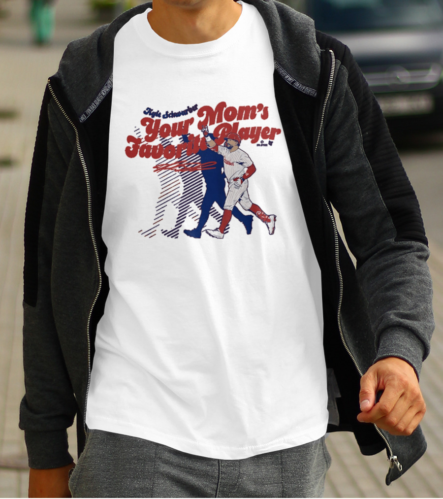 Kyle Schwarber Philadelphia Phillies Your Mom's Favorite Player Baseball Fan T-Shirt
