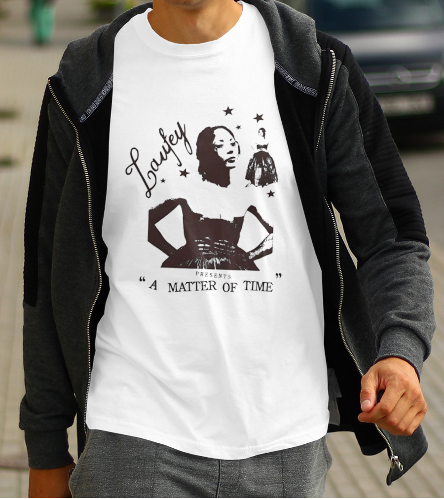 Laufey A Matter Of Time Features Retro Silhouette And Stars T-Shirt