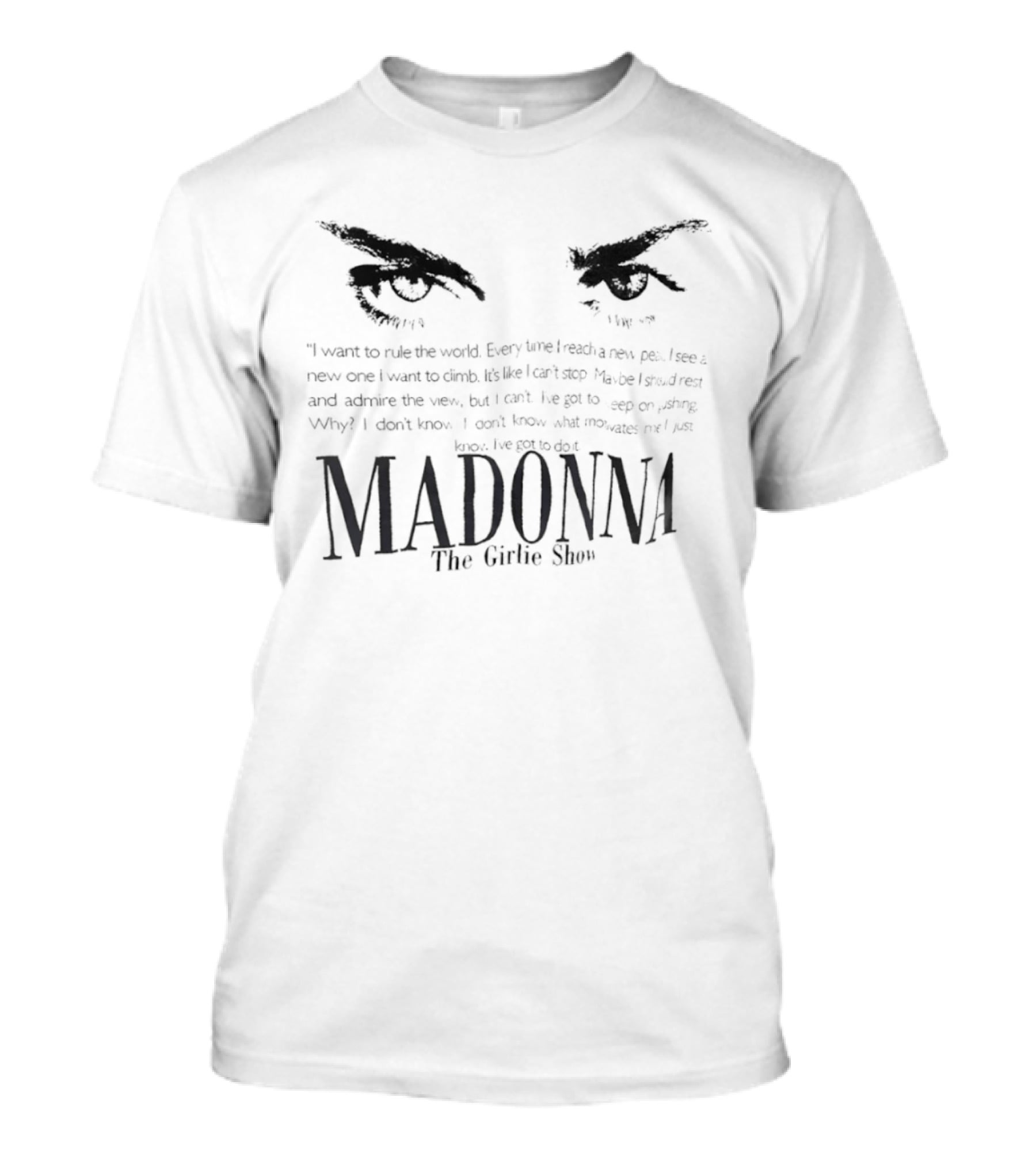 Madonna The Girlie Show Eye T-Shirt