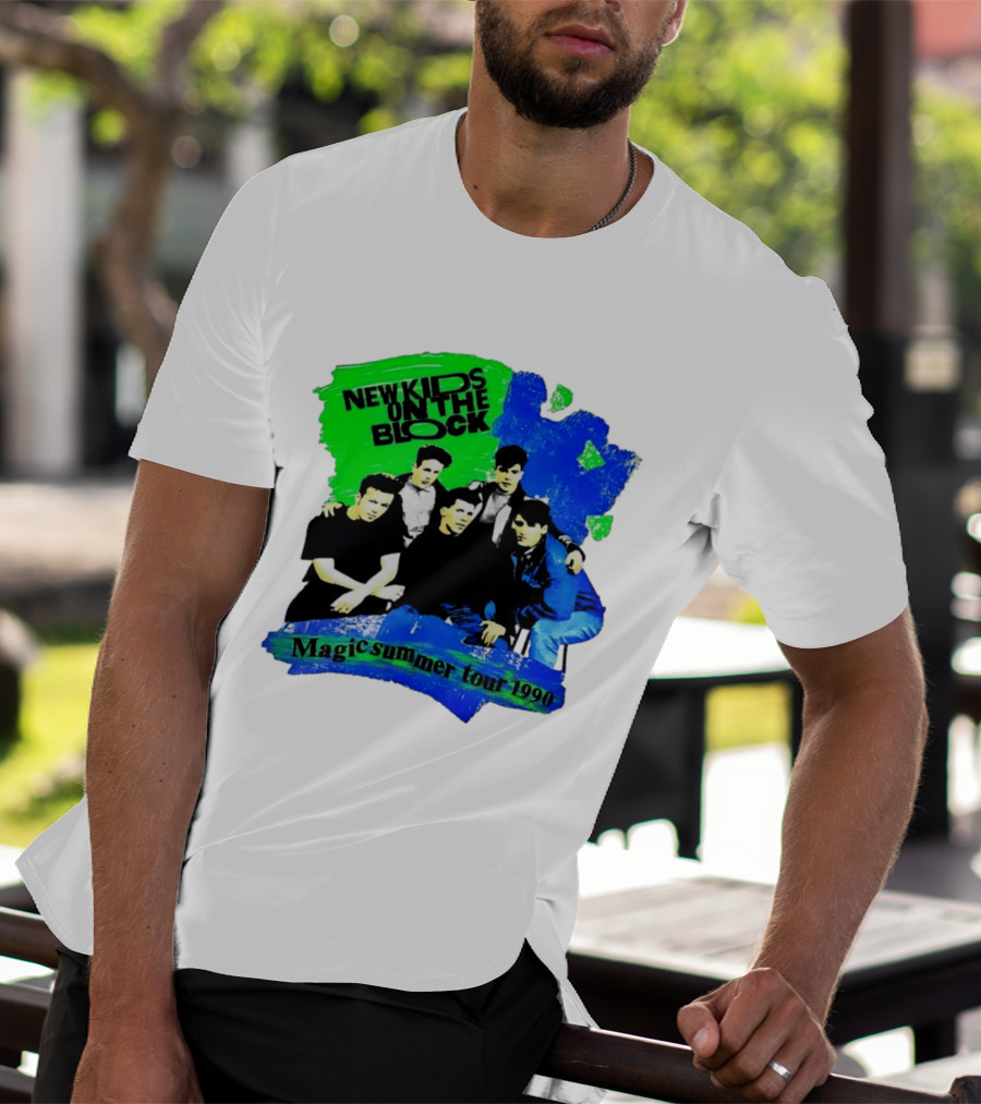 New Kids On The Block Magic Summer Tour 1990 Vintage Concert T-Shirt