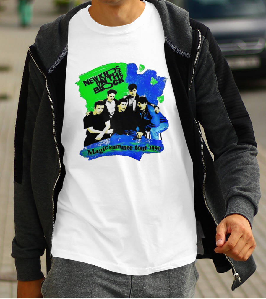 New Kids On The Block Magic Summer Tour 1990 Vintage Concert T-Shirt