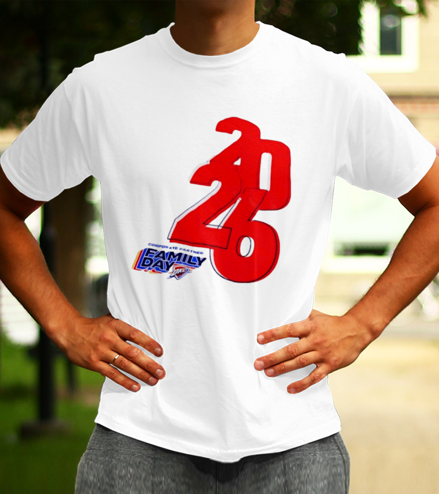 Oklahoma City Thunder Basketball Family Day Corporate Partner 2026 T-Shirt