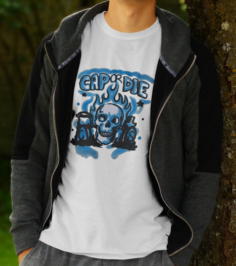 Cap Or Die Skull Flame T-Shirt