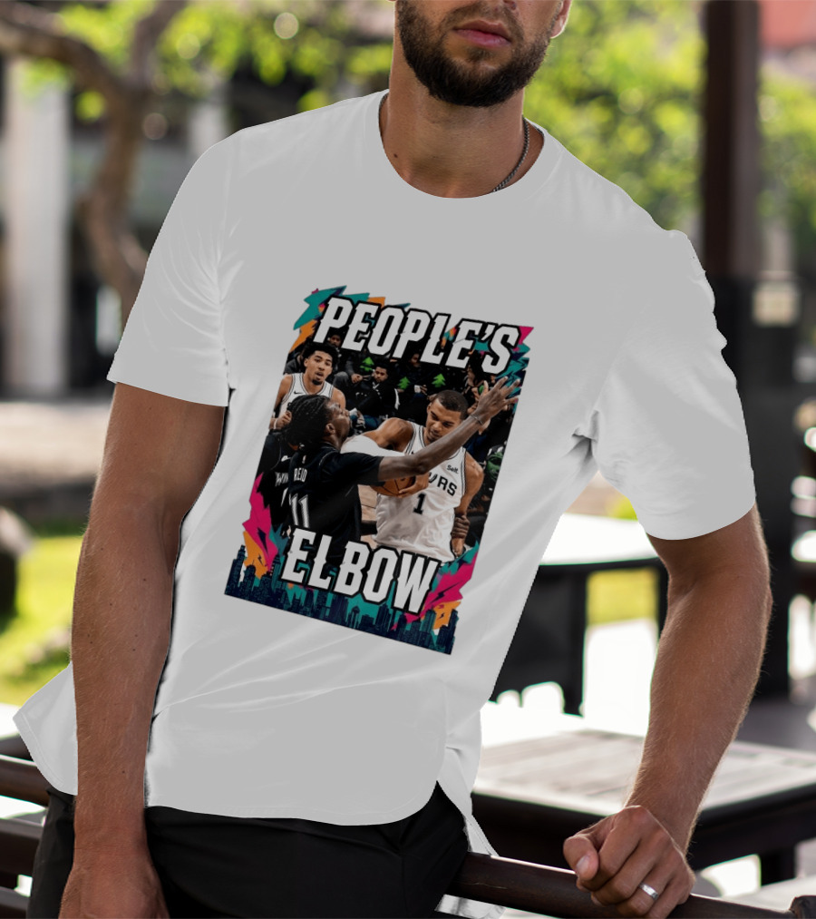 People's Elbow Wemby Spurs Vs Naz Reid Wolves T-Shirt