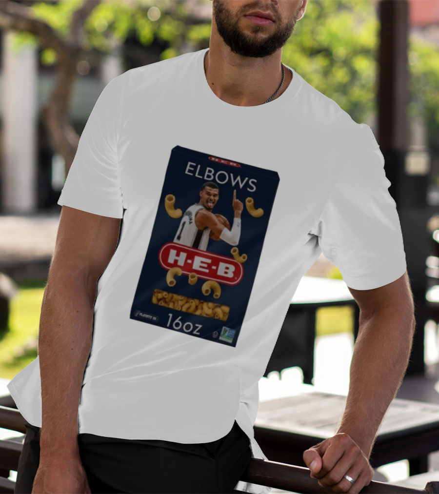 Victor Wembanyama Spurs HEB Elbows Meme 16oz Box T-Shirt