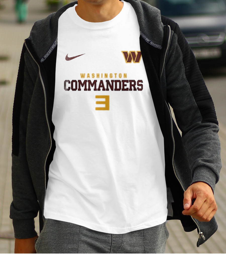 Washington Commanders Nike W Logo Number 3 T-Shirt
