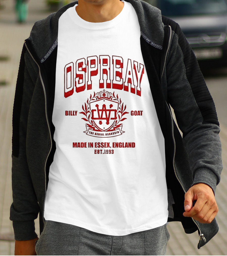 Ospreay Billy Goat The Aerial Assassin Made In Essex England Est 1993 T-Shirt