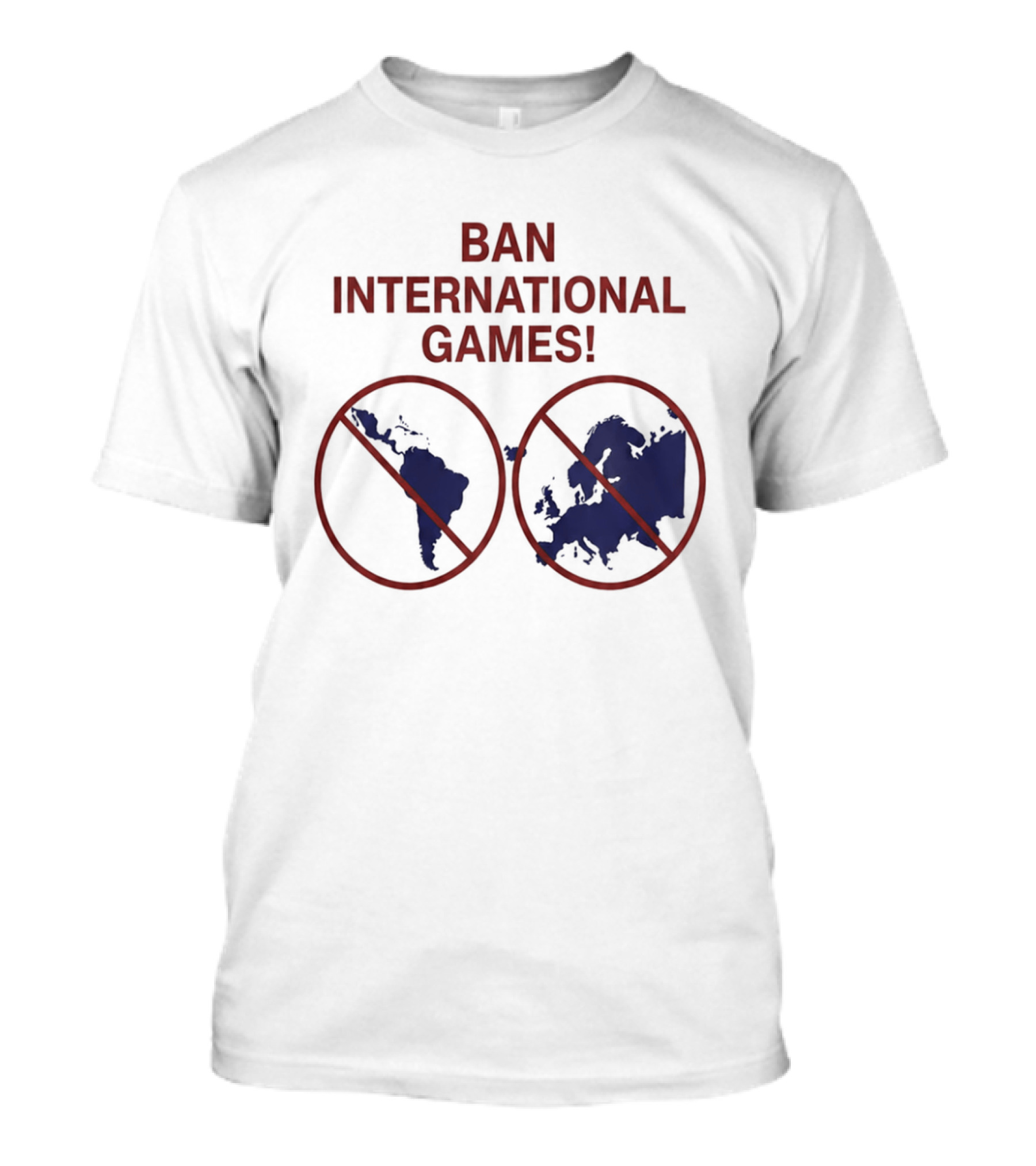 Ban International Games America Europe Map Circles T-Shirt