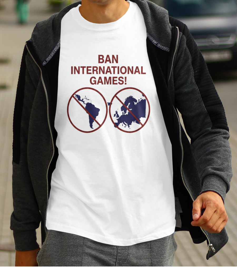 Ban International Games America Europe Map Circles T-Shirt