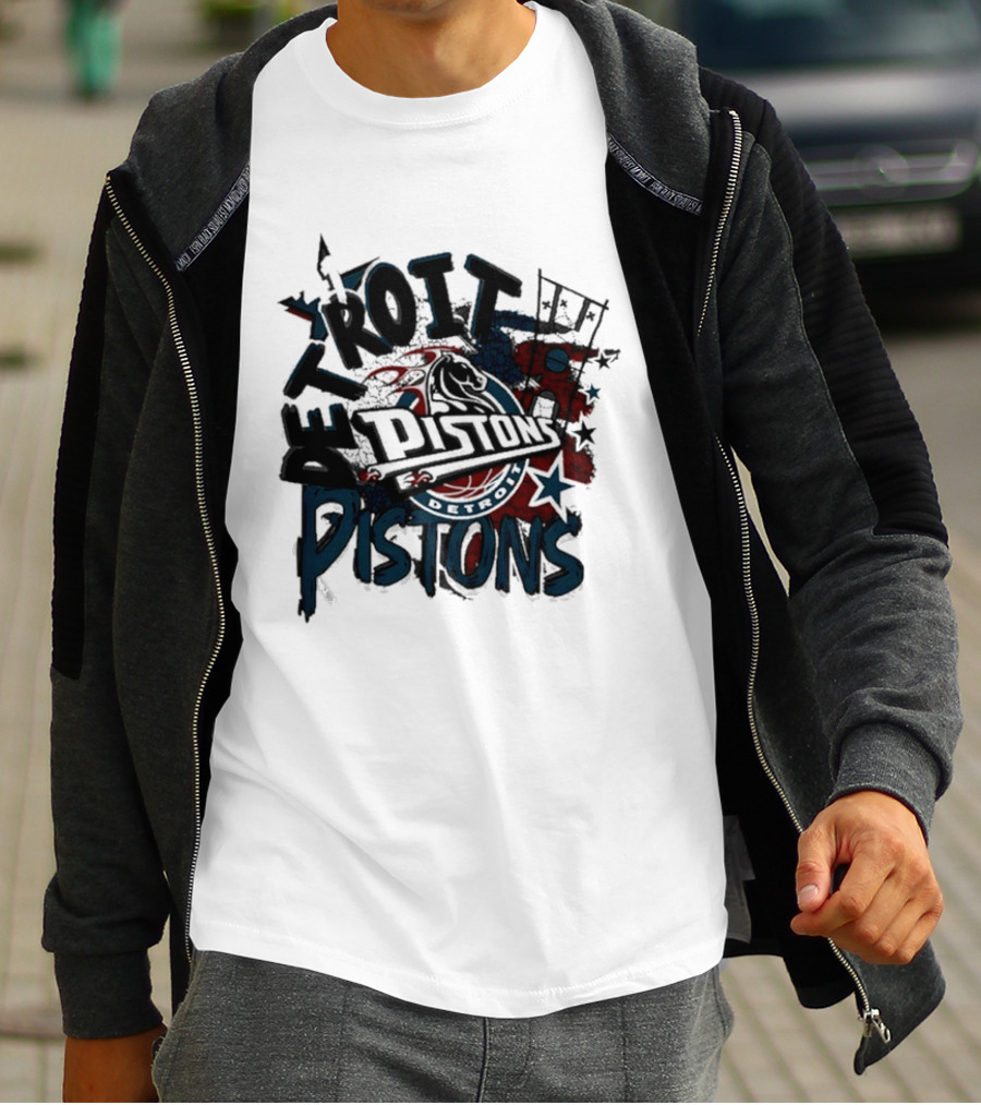 Detroit Pistons Hardwood Classics Basketball 41 T-Shirt