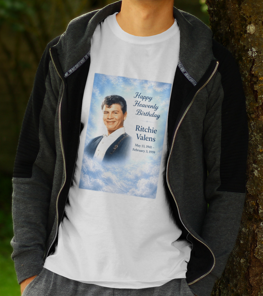 Happy Heavenly Birthday Ritchie Valens May 13 1941 February 3 1959 T-Shirt
